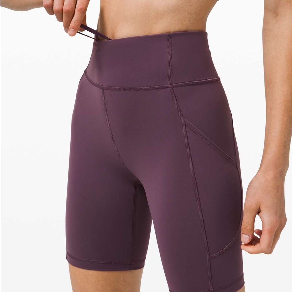Lululemon Invigorate High Rise Short 8" Grape Thistle